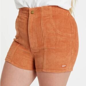Hammies Women's Corduroy Shorts, Rust, Size 34